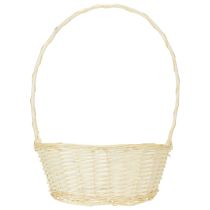 kohteita Lahjakori noin 38 cm x 27 cm, vaalea
