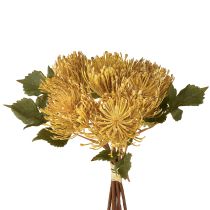 kohteita Protea keinotekoinen neulatyyny Leucospermum keltainen 30cm 6 kpl