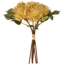 kohteita Protea keinotekoinen neulatyyny Leucospermum keltainen 30cm 6 kpl