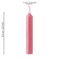 kohteita Nukkekynttilät 10mm punaiset Wiedemann-kynttilät 65/10 50 kpl