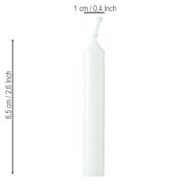 kohteita Nukkekynttilät 10mm Wiedemann-kynttilät valkoiset 65/10 50 kpl