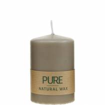 kohteita Puhdas pilari kynttilä ruskea 90/60 luonnonvaha kynttilä kestävä steariini rypsi kynttilän koristelu