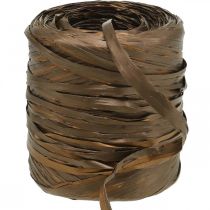 Raffia nauha ruskea bicolor lahjanauha deco nauha 200m