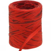 Raffia nauha punainen bordeaux lahja nauha raffia nauha deco nauha 200m