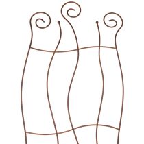 kohteita Metallinen puutarhasäleikkö kaarevalla muotoilulla köynnöksille, 110 cm