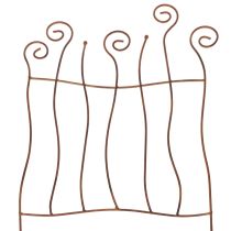 kohteita Säleikkö, kiipeilyapu, kaareva metalli, taiteellinen puutarhakoriste, 72 cm