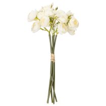 kohteita Keinotekoinen leinikkikimppu, pitkäkestoinen kevätkoriste, 32 cm, 5 kpl