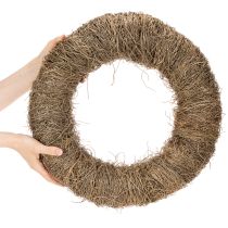 kohteita Köynnöskranssi, käsittelemätön, pyöreä, luonnonvärinen kranssi askarteluun, 45 cm