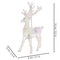 kohteita Akryyliset porokoristeet joulukuuseen, 14 cm, 4 kpl