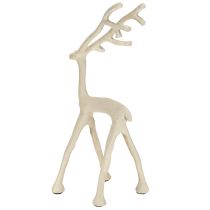 kohteita Porokoristehirvihahmo metalli harmaa savi optiikka K27.5cm