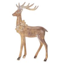 kohteita Koristeellinen peurahahmo sarvineen, seisova, joulukoriste, 28 cm