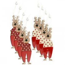 kohteita Porot ripustettavaksi, joulukoristeet, joulukuusikoristeet, puiset koristeet adventtia varten H13cm 8 kpl