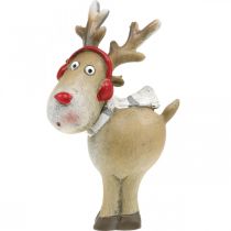 Deco figuuri poro joulu huivilla 7×4,5×12cm 4kpl