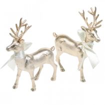 Deco deer seisova samppanjapöytäkoristelu Joulu 18,5cm 4kpl