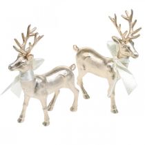 Deco deer seisova samppanjapöytäkoristelu Joulu 18,5cm 4kpl