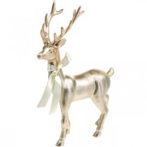 Koristeellinen peura seisoo samppanja koristefiguuri Advent 36cm