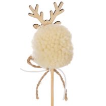 kohteita Koristeellinen porohahmo pom pom joulutapit 24 cm 12 kpl