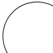 Metallisormuskoristesormus Scandi sormusdeco loop musta Ø25cm 4kpl