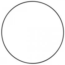 Metallisormuskoristesormus Scandi sormusdeco loop musta Ø30cm 4kpl