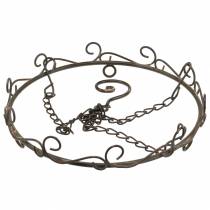 kohteita Koristerengas koukulla Ruosteenruskea Ø20,5cm