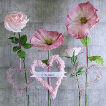 kohteita Keinotekoinen ruusukukka olohuoneiden ja häiden koristeluun, 92 cm