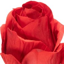 kohteita Ruusunoksa silkkikukka keinotekoinen ruusu punainen 72cm 3kpl