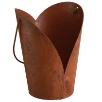 kohteita Ruosteinen koristesydän metallikahvalla ripustamiseen 12×15,5cm 2kpl