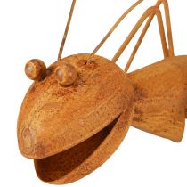 kohteita Ruostekoriste Ant Metal Decoration Ruostefiguuri Puutarha 21,5cm
