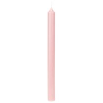 kohteita Rustiikkiset kynttilät, kartiokynttilät, yksivärinen, pinkki, 350/28 mm, 4 kpl