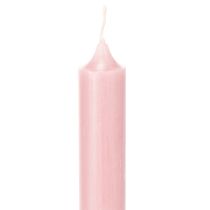 kohteita Rustiikkiset kynttilät, kartiokynttilät, yksivärinen, pinkki, 350/28 mm, 4 kpl