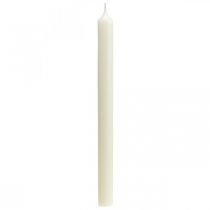 kohteita Maalaismaiset kynttilät korkeat kynttilät yksiväriset valkoiset 350/28mm 4 kpl