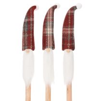kohteita Joulutontun koristekepit, joulupukki huopahatulla, 58 cm, 6 kpl