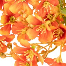 kohteita Tekokukka orkidean oksa oranssi filigraani huonekoriste 110cm 3kpl