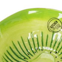 kohteita Keraaminen tarjoilukulho, Kiwi-kuvio. Ihanteellinen tyylikkäisiin ruokapöytiin ja buffet-pöytiin. 15 cm