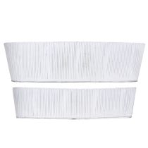 kohteita Soikea metallikulho valkoista hopeaa 32,5cm/37cm 2 kpl sarja