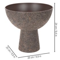 kohteita Pyöreä ruukku jalustalla, moderni kukkaruukku, 25 cm