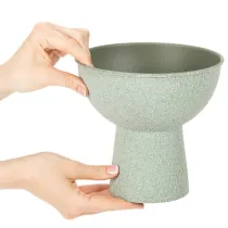 kohteita Moderni pyöreä ruukku korkealla jalustalla, 18 cm
