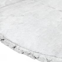 kohteita Koristeellinen puinen kiekko, jossa kuorenvalkoinen lasivaneri Ø20cm