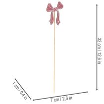 kohteita Koristeelliset rusettikukkapellitikut 32 cm 12 kpl