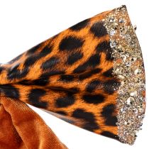 kohteita Koristeellinen rusetti eläinkuviolla, leopardikuvio 20 cm, 3 kpl
