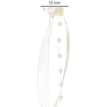 kohteita Valentino-nauha, kermanvärinen, 15 mm, 5 m