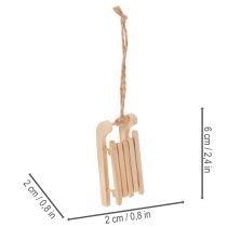 kohteita Joulukuuseen ripustettava koristepulkka, 6 cm, 6 kpl