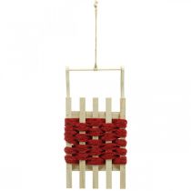 kohteita Koristereki puinen joulureki L30×L14,5×K9,5cm