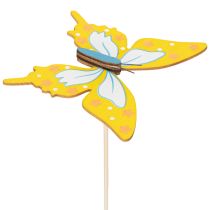 kohteita Kukkakoriste, askartelutarvikkeet, perhosaihe lahjapakkausten koristeluun, 28,5 cm, 12 kpl