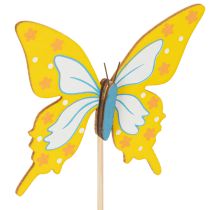 kohteita Kukkakoriste, askartelutarvikkeet, perhosaihe lahjapakkausten koristeluun, 28,5 cm, 12 kpl