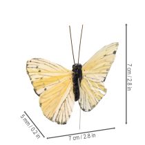 kohteita Koristeelliset perhoset lankaverkossa värikkäisiin pöytäkoristeisiin, 7 cm, 12 kpl