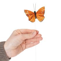 kohteita Koristeelliset perhoset lankaverkossa värikkäisiin pöytäkoristeisiin, 7 cm, 12 kpl