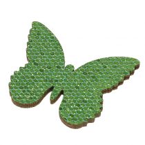 kohteita Scatter koristelu perhonenvihreä glitter 5/4/3cm 24 kpl