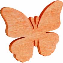 Perhosia hajontaan koriste perhonen puu oranssi, aprikoosi, ruskea 72kpl