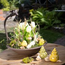 kohteita Keraaminen koriste-etana LED-valaistuksella. Hauska pöytäkoriste kotiin ja parvekkeelle. 12 cm, 2 kpl.